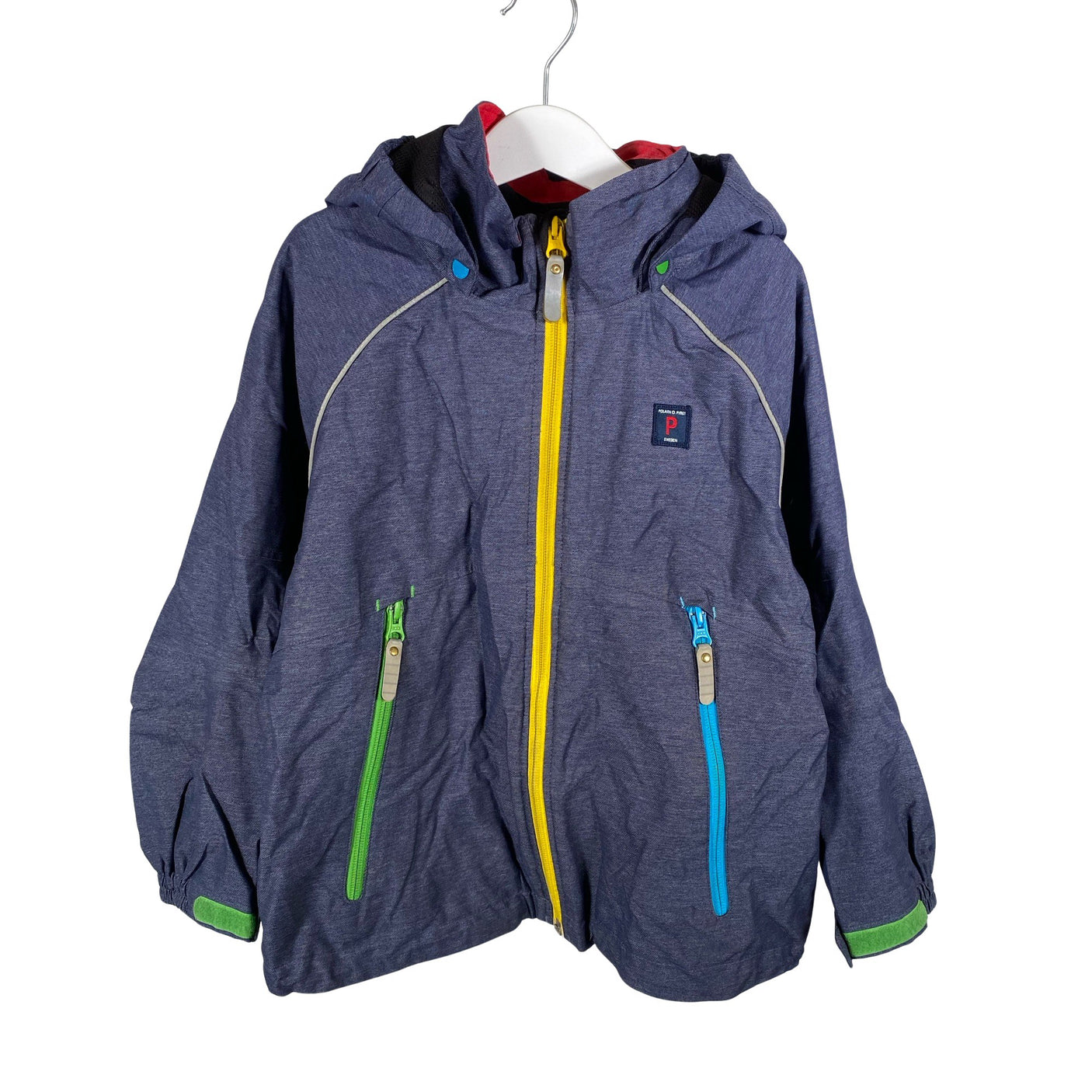 Unisex Polarn O. Pyret - Välikausitakki, koko 122 - 128 - Sininen (1)