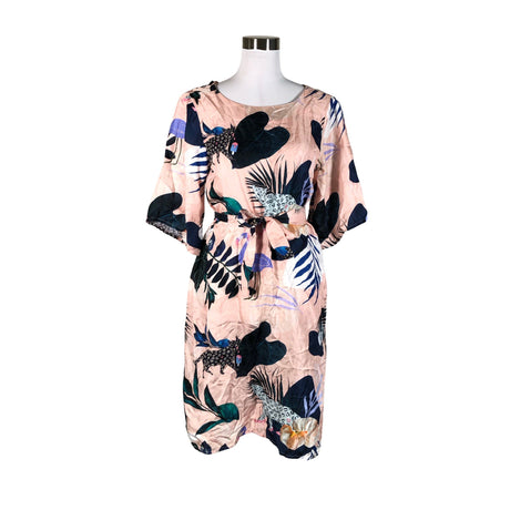 Naisten Uhana Design - Sifonkimekko, koko 34 - Vaaleanpunainen ()