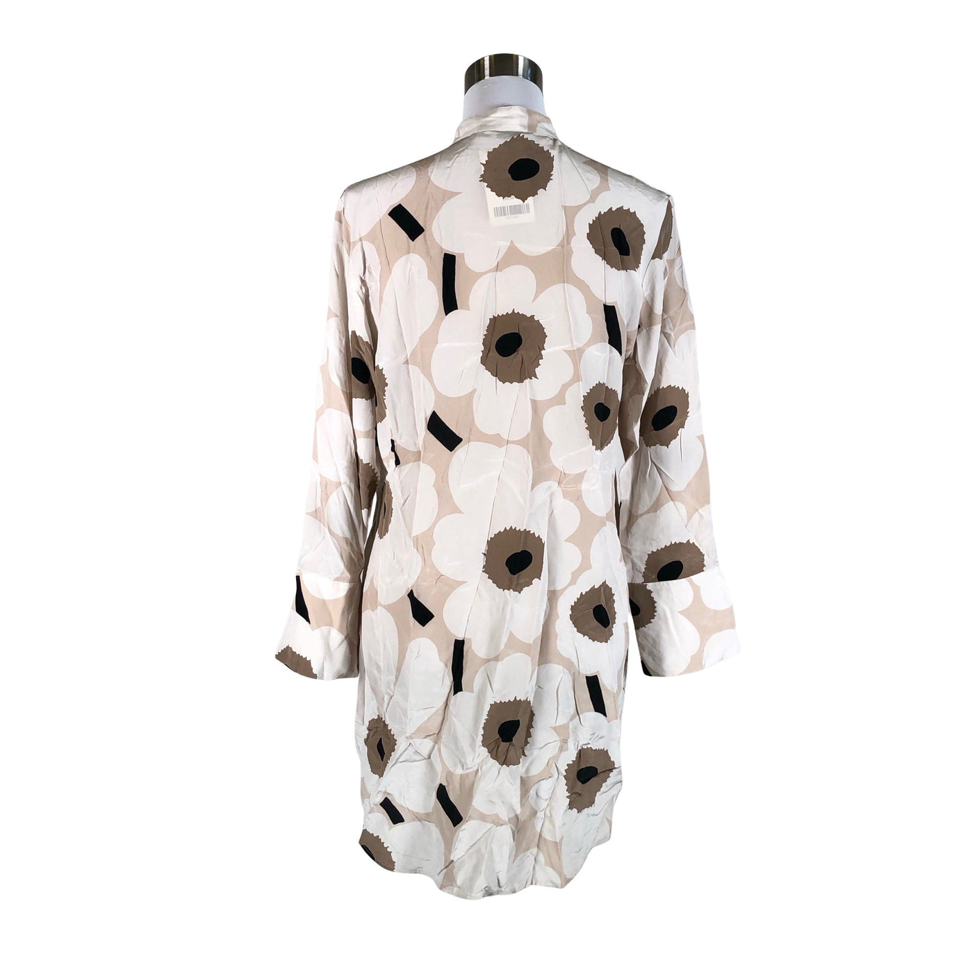 Naisten Marimekko - Sifonkimekko, koko 38 - Beige (2)