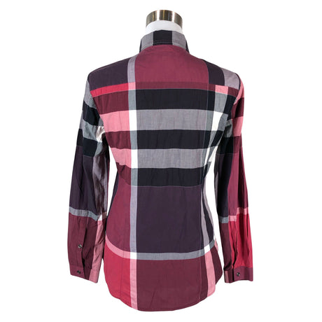 Naisten Burberry Brit - Kauluspaita, koko 36 - Viininpunainen (2)