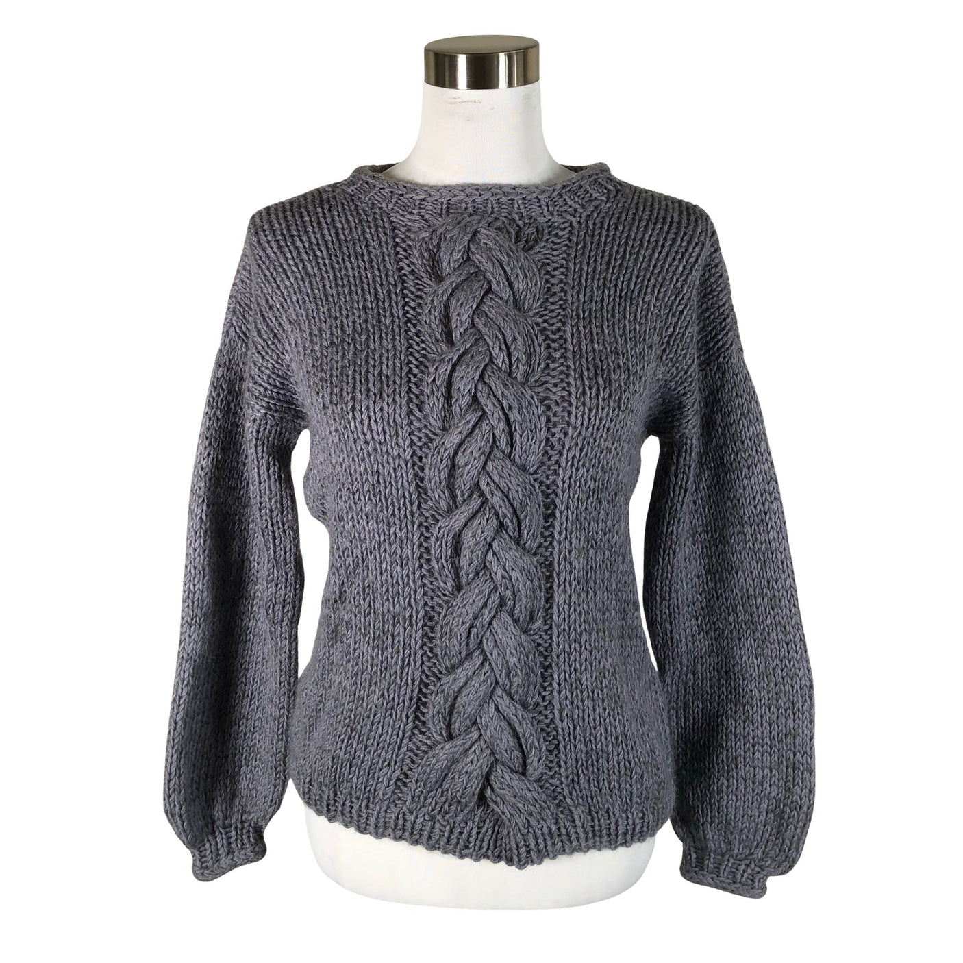 Naisten Handmade - Neulepaita, koko 36 - Violetti (1)