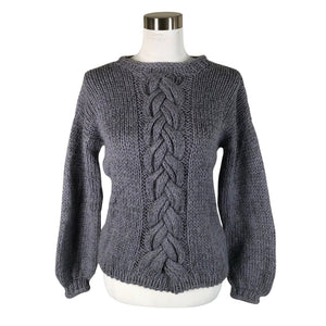 Naisten Handmade - Neulepaita, koko 36 - Violetti (1)