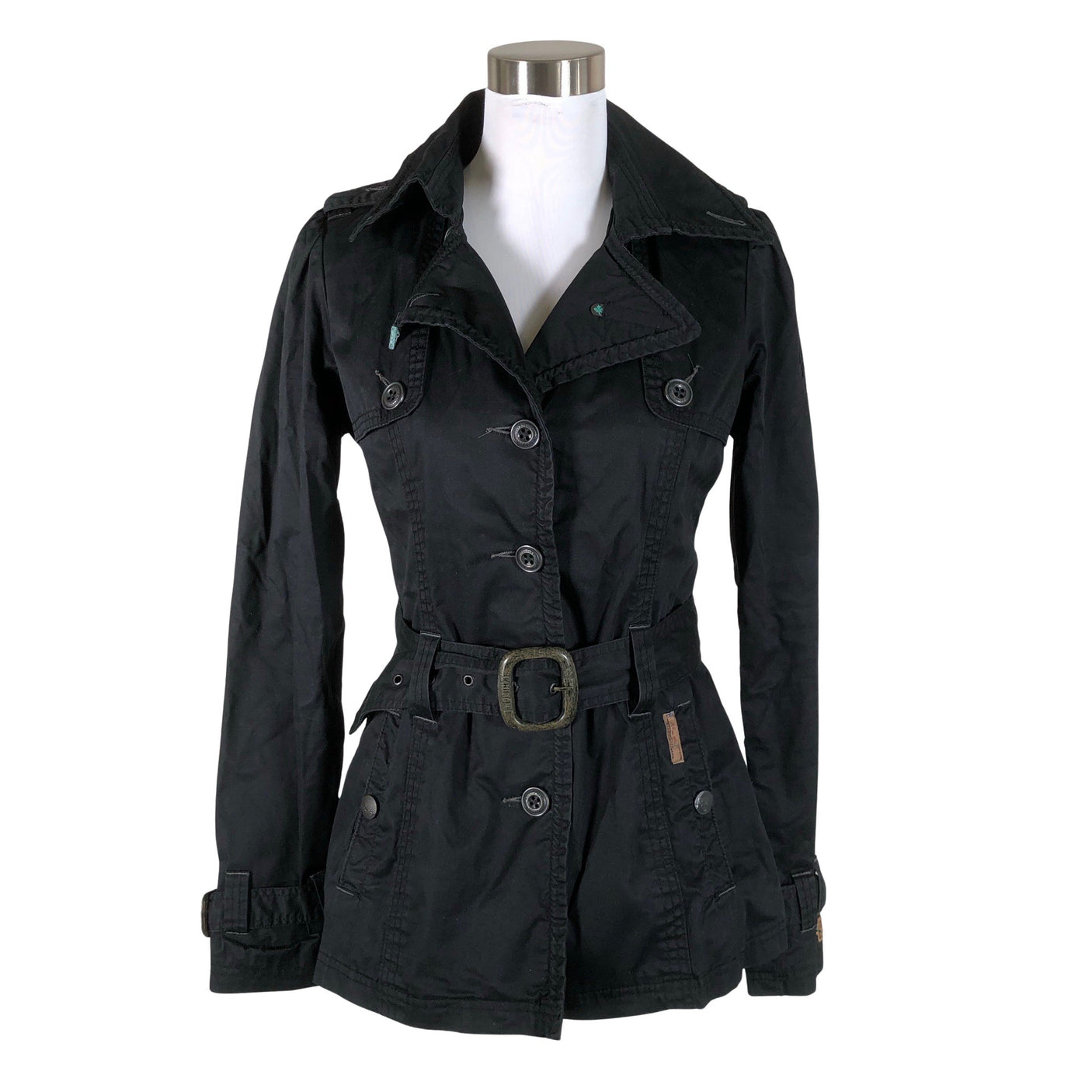 Naisten Khujo - Trenssitakki, koko 38 - Musta (1)