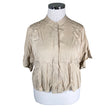 Naisten Filippa K. - Lyhythihainen pusero, koko 42 - Beige ()