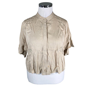 Naisten Filippa K. - Lyhythihainen pusero, koko 42 - Beige (1)