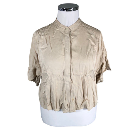 Naisten Filippa K. - Lyhythihainen pusero, koko 42 - Beige ()