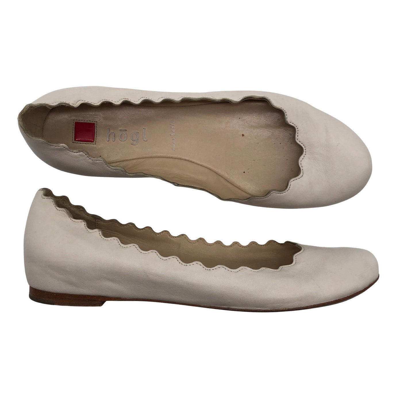 Naisten Högl - Ballerinat, koko 36 - Valkoinen (1)
