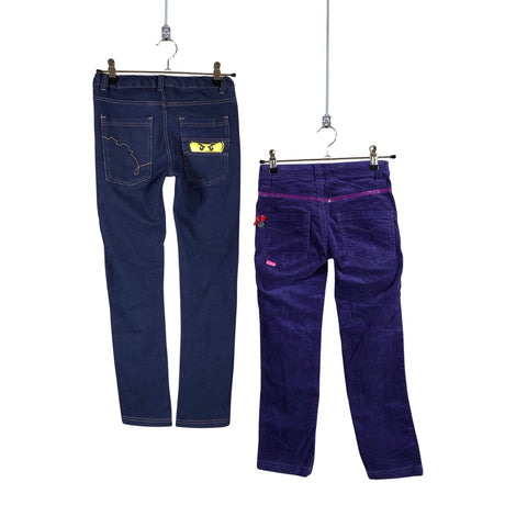 Unisex Cakewalk - Samettihousut, koko 122 - 128 - Violetti (2)
