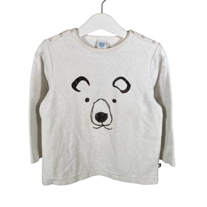Unisex Sanetta - Collegepaita, koko 104 - 110 - Valkoinen (1)