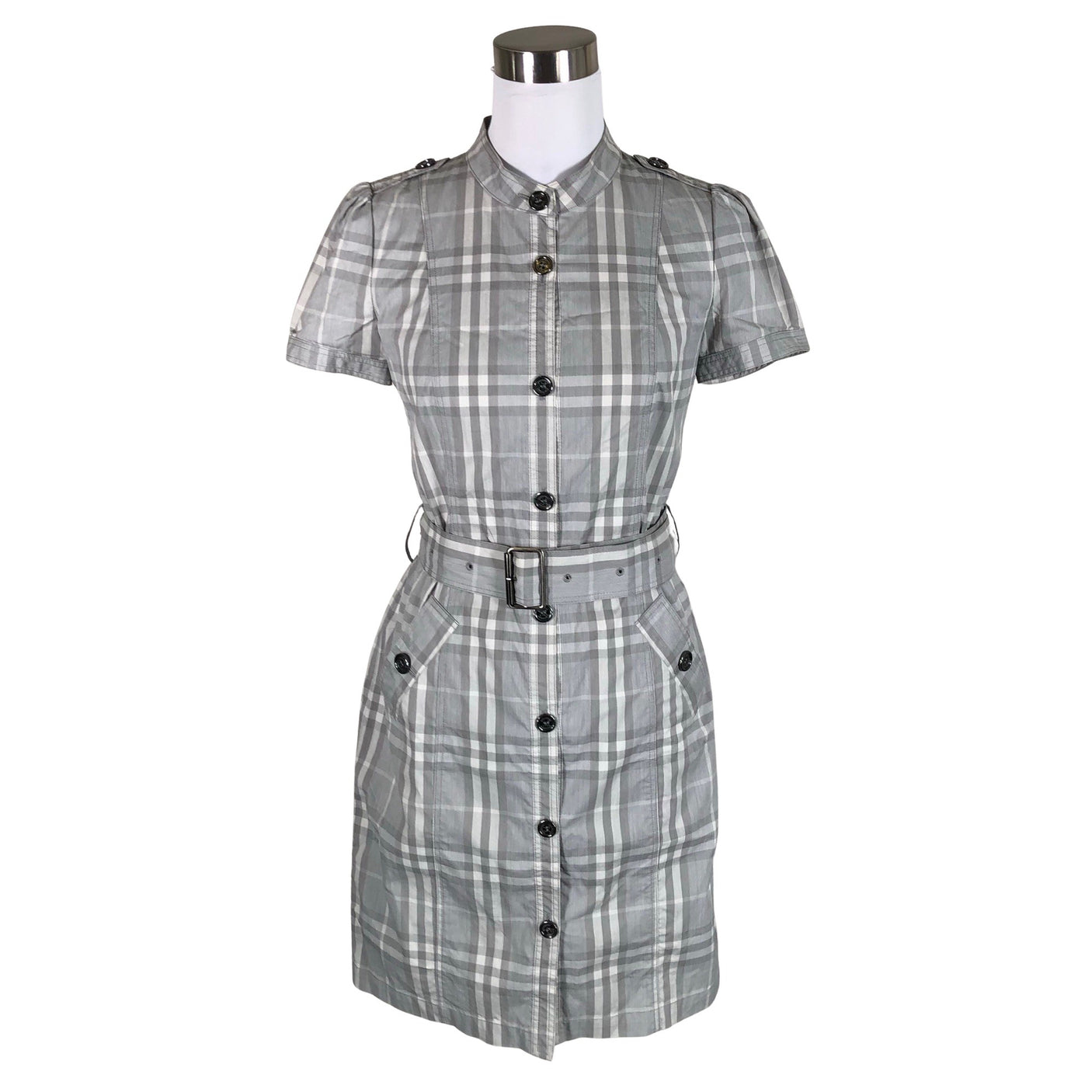 Naisten Burberry Brit - Kangasmekko, koko 36 - Harmaa (1)