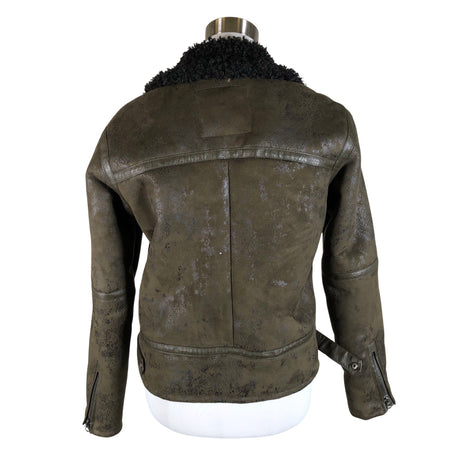 Naisten Pepe Jeans - Nahkatakki, koko 36 - Vihreä (2)