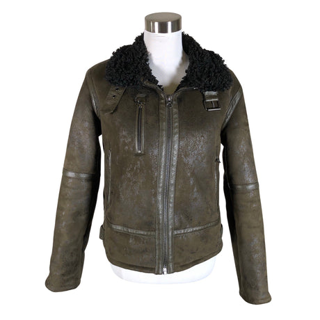 Naisten Pepe Jeans - Nahkatakki, koko 36 - Vihreä ()