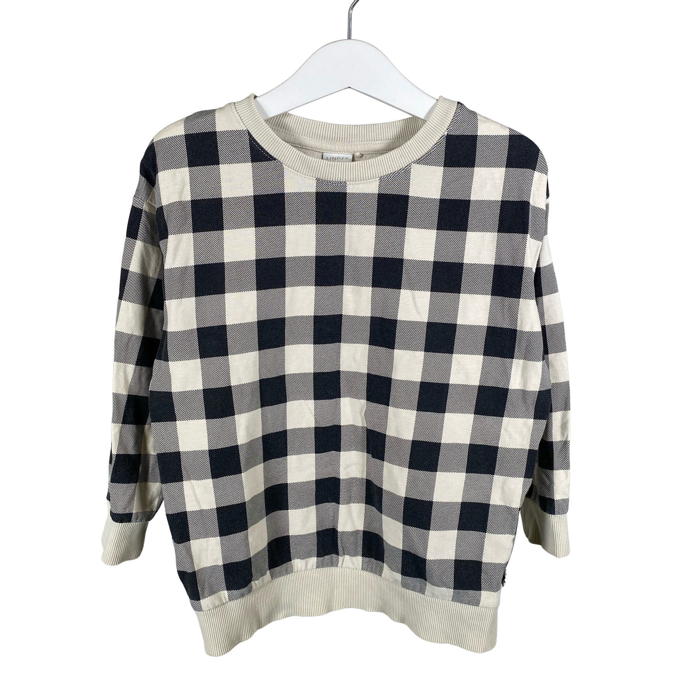 Unisex Lindex - Collegepaita, koko 104 - 110 - Musta (1)