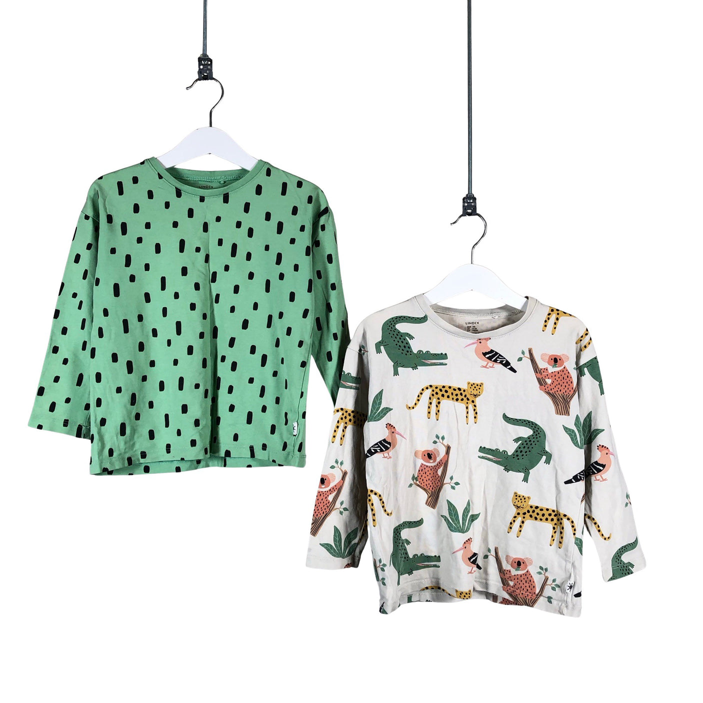Unisex Lindex - Trikoopaita, koko 104 - 110 - Vihreä (1)