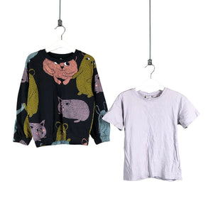 Unisex Lindex - Collegepaita, koko 110 - 116 - Violetti (1)