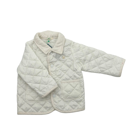 Unisex Benetton - Tikkitakki, koko 68 - 74 - Valkoinen ()
