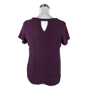 Naisten Marks&Spencer - Lyhythihainen pusero, koko 38 - Violetti (2)