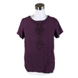 Naisten Marks&Spencer - Lyhythihainen pusero, koko 38 - Violetti ()