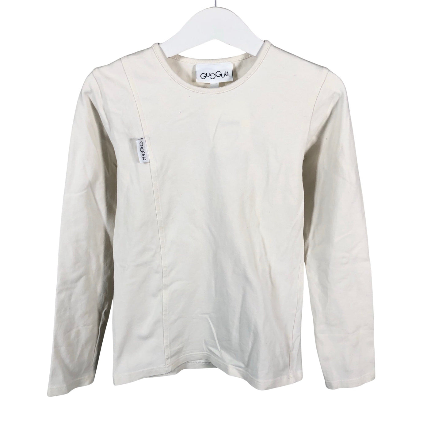 Unisex Gugguu - Trikoopaita, koko 116 - 122 - Luonnonvalkoinen (1)