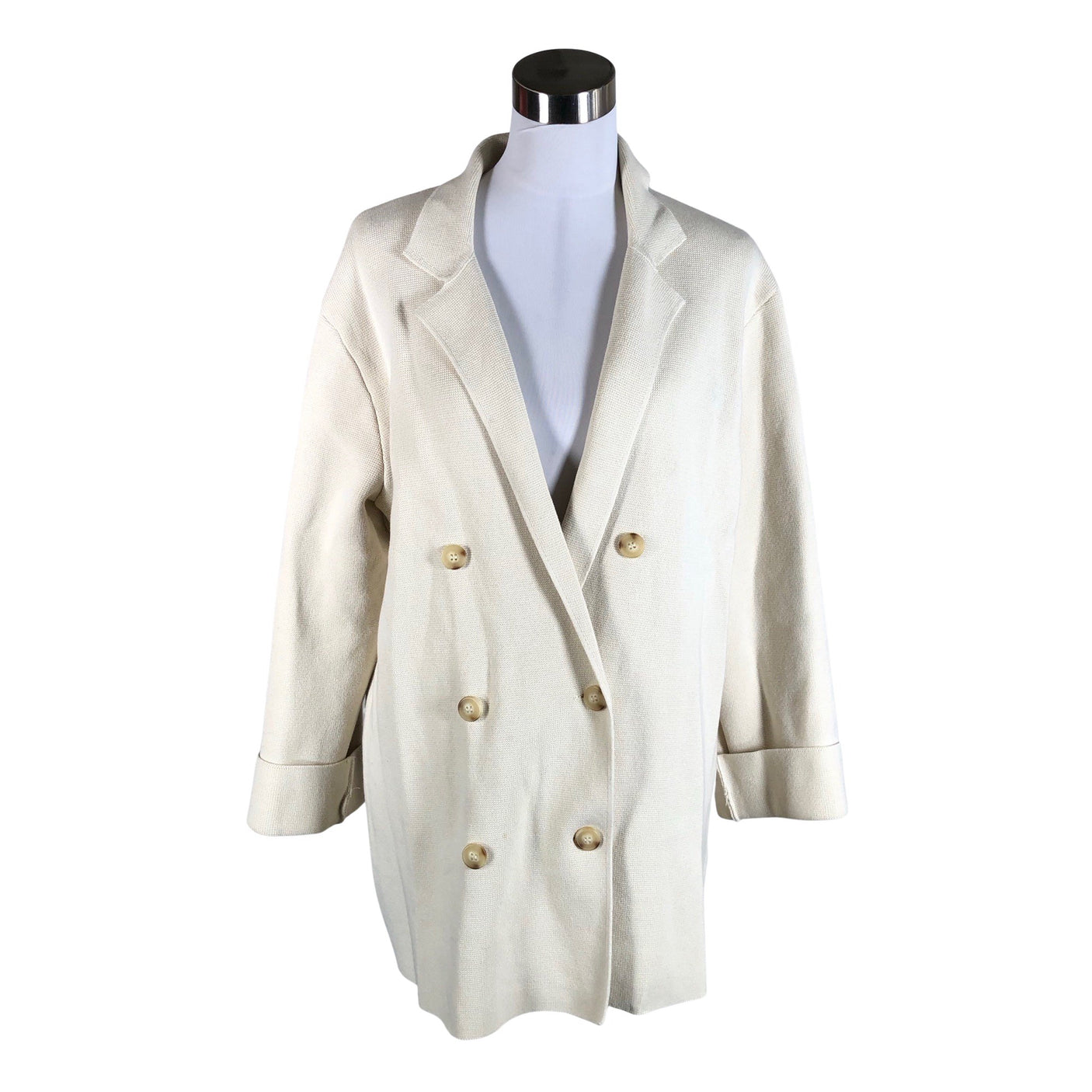 Naisten Lindex - Neuletakki, koko 38 - Beige (1)