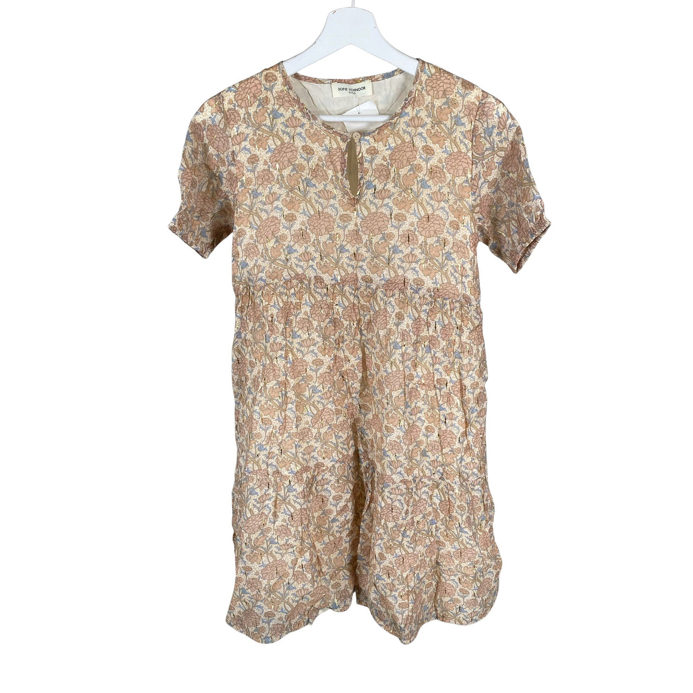 Tyttöjen Sofie Schnoor - Sifonkimekko, koko 158 - 164 - Beige (1)
