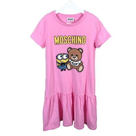 Tyttöjen Moschino Teen - Trikoomekko, koko 146 - 152 - Vaaleanpunainen ()