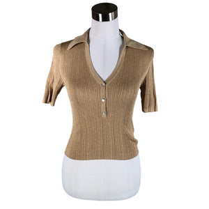 Naisten &Other Stories - Lyhythihainen pusero, koko 34 - Beige (1)