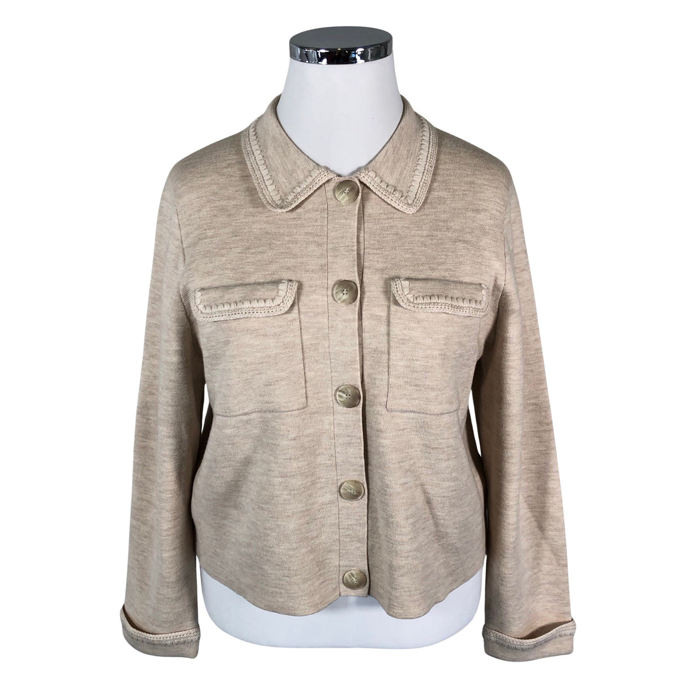 Naisten La Maille Sezane - Neuletakki, koko 44 - Beige (1)