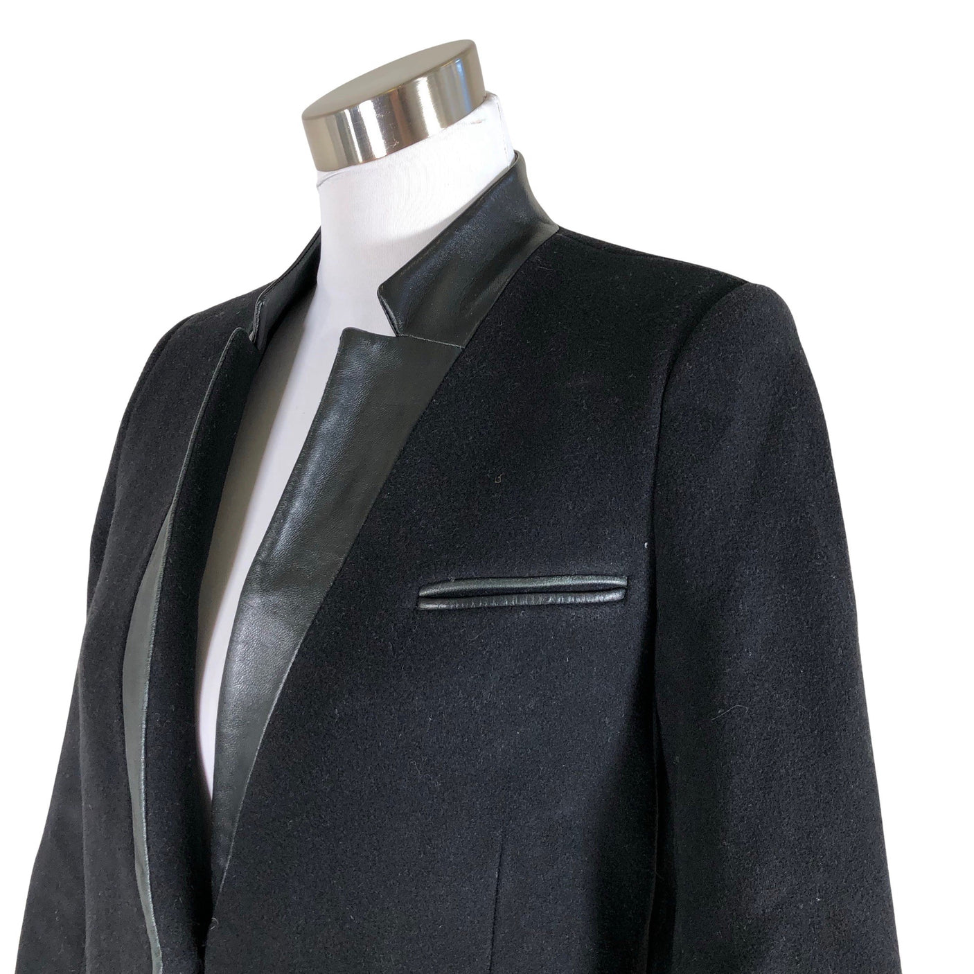 Naisten The Kooples - Villakangastakki, koko 36 - Musta (3)