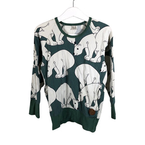 Unisex Blaa - Trikoopaita, koko 122 - 128 - Vihreä (1)