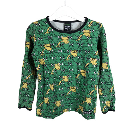 Unisex Villervalla - Trikoopaita, koko 110 - 116 - Vihreä ()