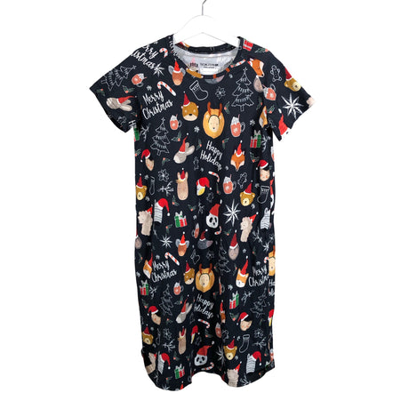 Tyttöjen Ehta - Trikoomekko, koko 146 - 152 - Musta ()