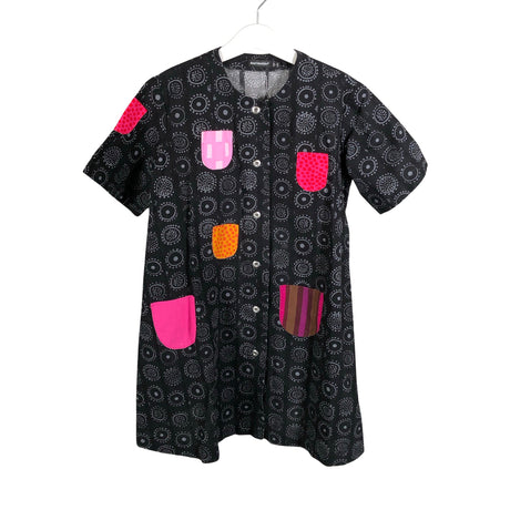 Tyttöjen Marimekko - Kangasmekko, koko 128 - 134 - Musta ()