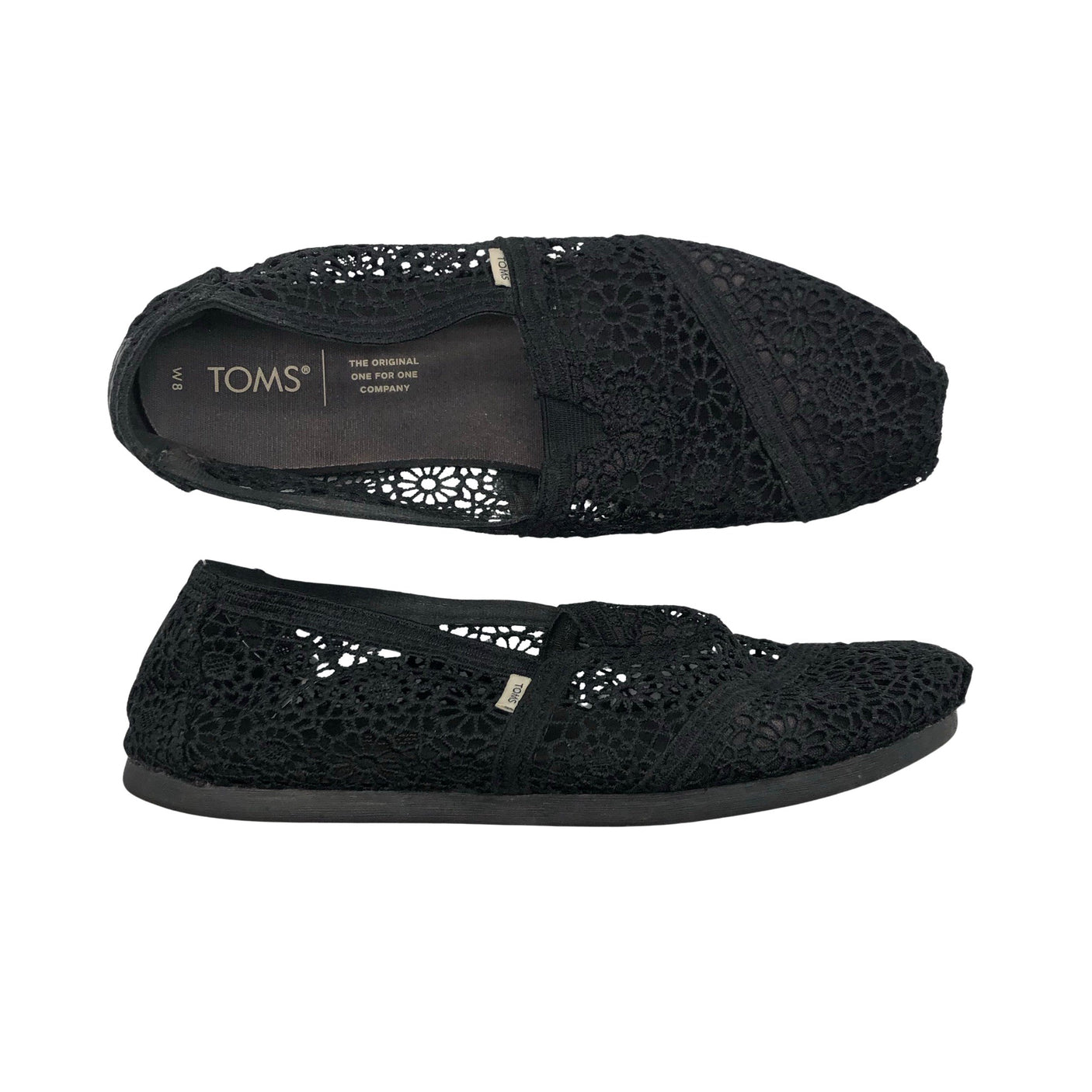 Naisten Toms - Loaferit, koko 38 - Musta (1)