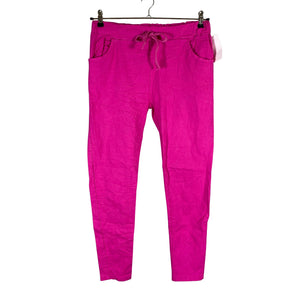 Naisten New Collection - Trikoohousut, koko 38 - Pinkki (1)