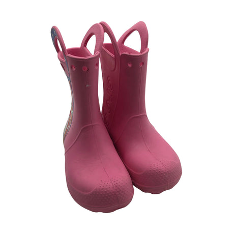 Tyttöjen Crocs - Kumisaappaat, koko 34 - Vaaleanpunainen (2)