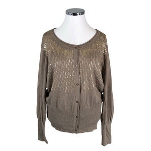 Naisten Carambola - Neuletakki, koko 48 - Beige (1)