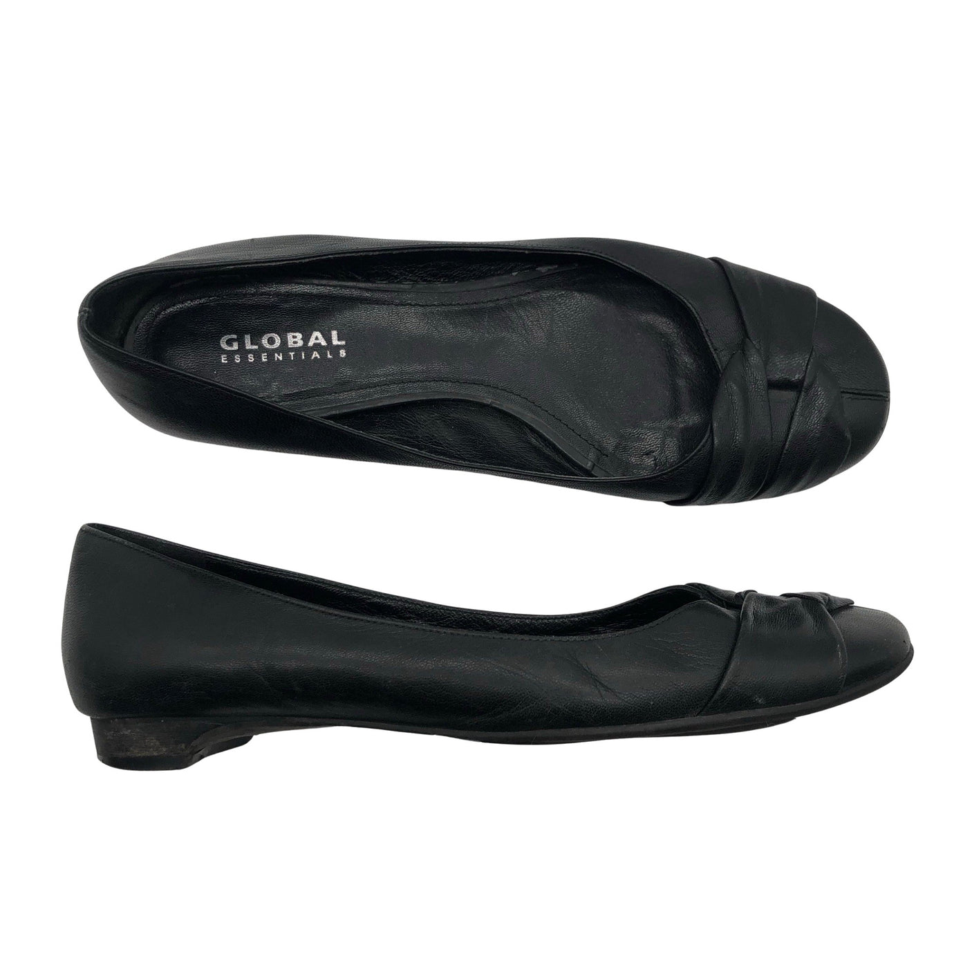 Naisten Global - Ballerinat, koko 39 - Musta (1)