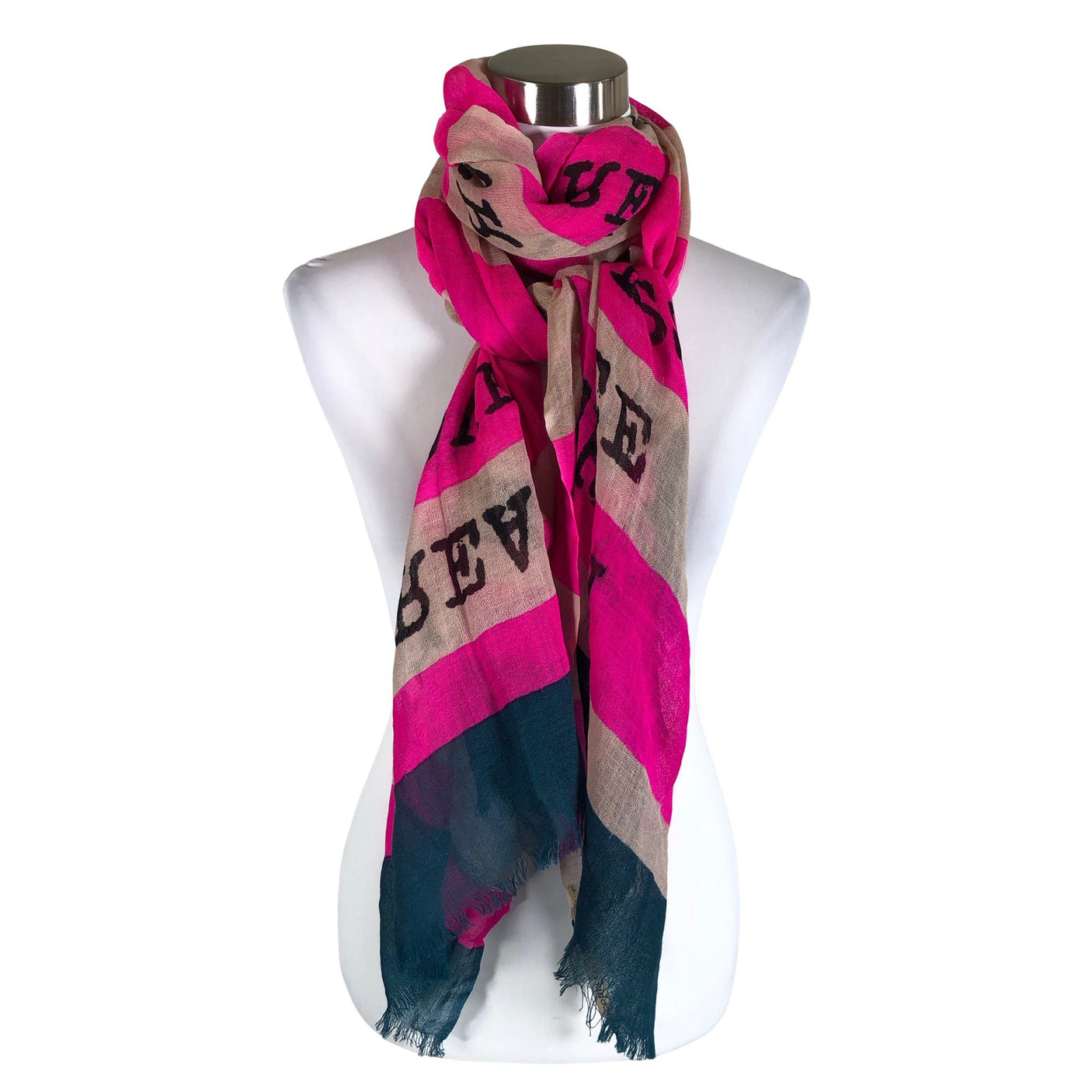Naisten Codello - Huivi, koko Maxi - Pinkki (1)