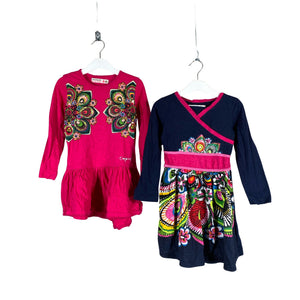 Tyttöjen Desigual - Trikoomekko, koko 110 - 116 - Sininen (1)