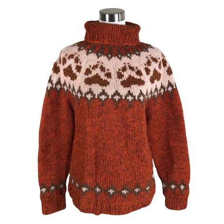 Naisten Handmade - Neulepaita, koko 40 - Oranssi ()