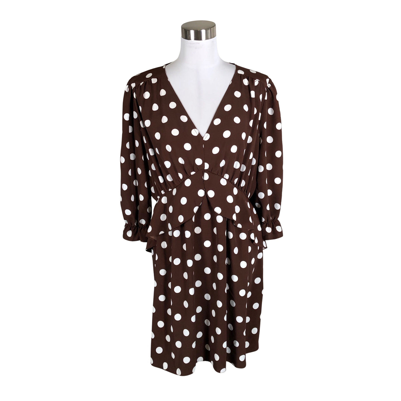 Naisten River Island - Sifonkimekko, koko 40 - Ruskea (1)