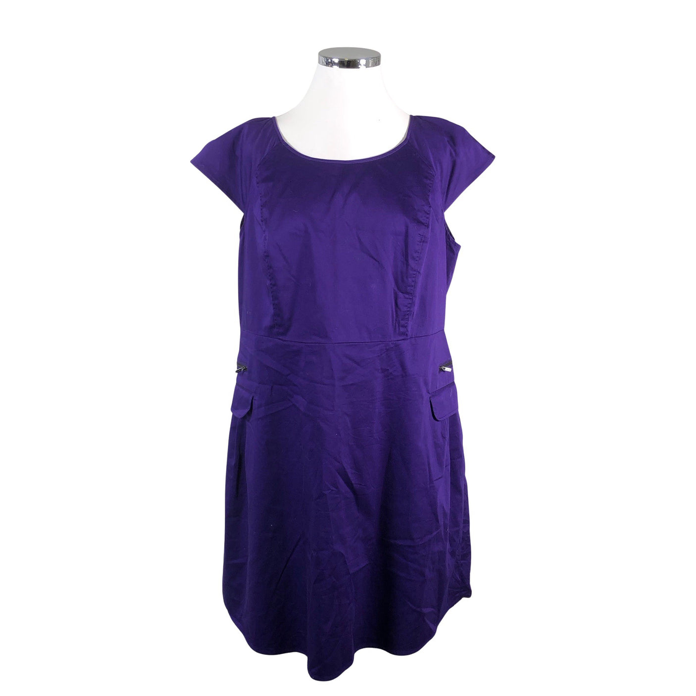 Naisten Calvin Klein - Juhlamekko, koko 46 - Violetti (1)