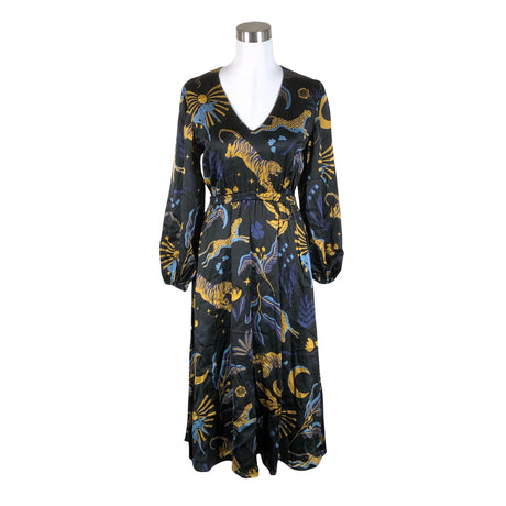 Naisten Uhana Design - Sifonkimekko, koko 34 - Musta ()