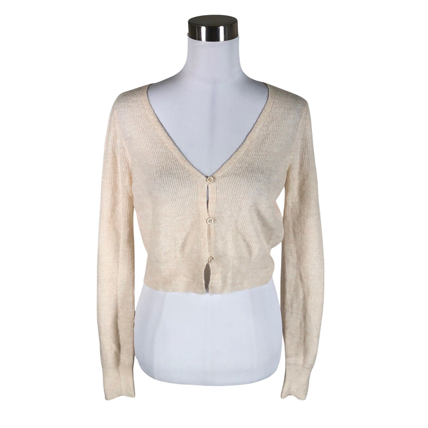 Naisten Massimo Dutti - Neuletakki, koko 36 - Beige (1)