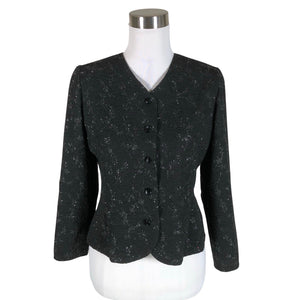 Naisten Sataneule - Juhlajakku, koko 36 - Musta (1)
