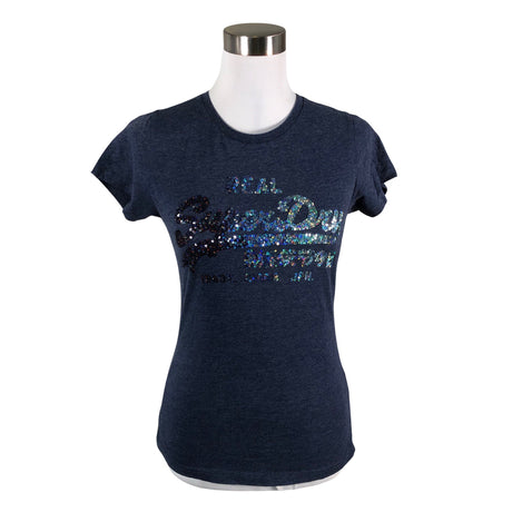 Naisten Superdry - T-paita, koko 36 - Sininen ()
