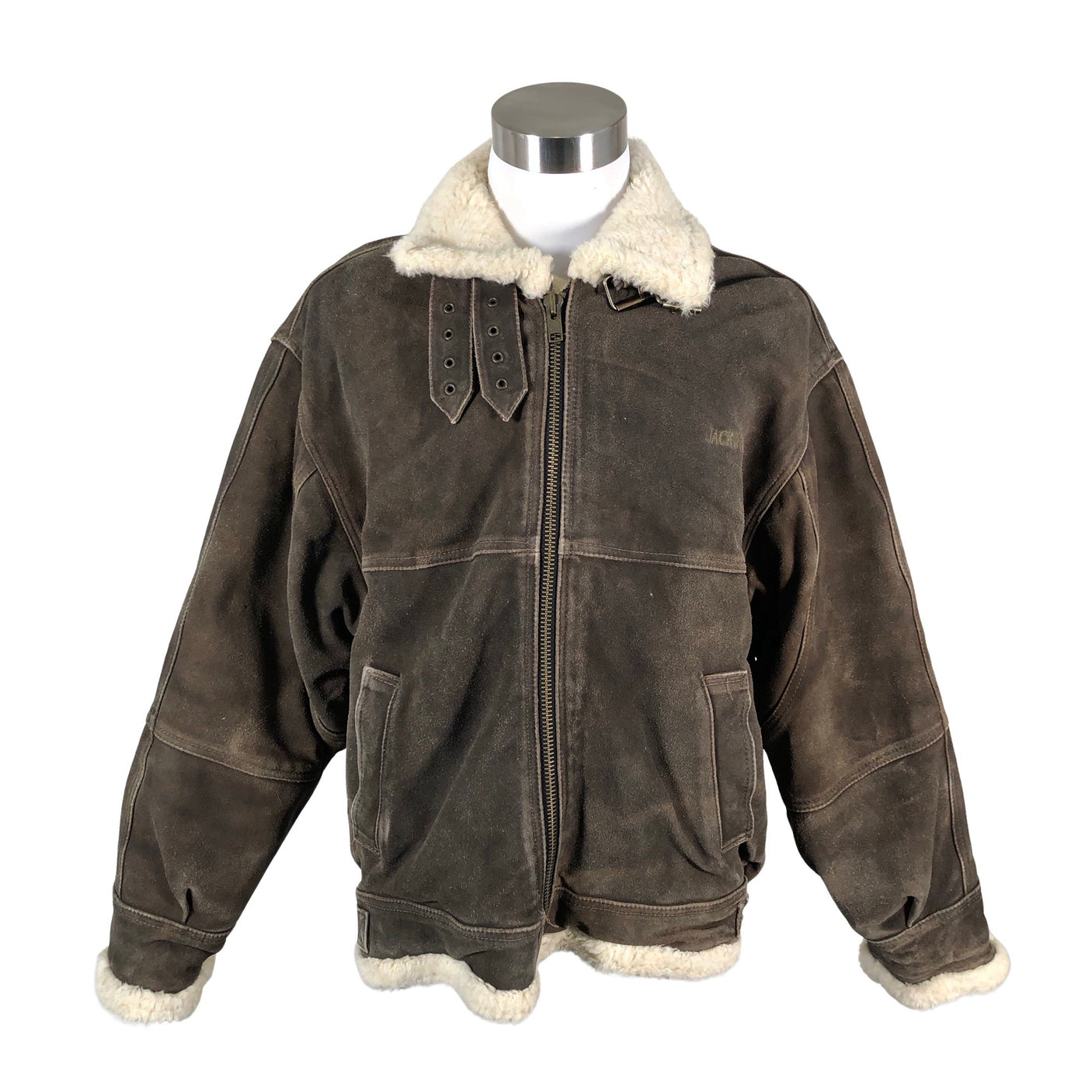 Miesten Jack & Jones - Nahkatakki, koko L - Ruskea (1)
