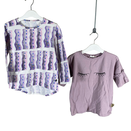 Tyttöjen Vimma - Trikoopaita, koko 116 - 122 - Violetti ()