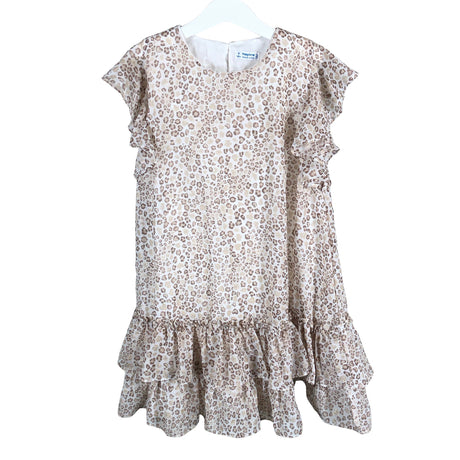 Tyttöjen Mayoral - Sifonkimekko, koko 122 - 128 - Beige ()